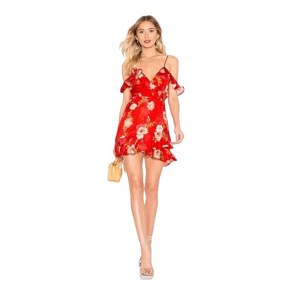 MAJORELLE Salsa Dress in Red Candy Apple Sz M - Picture 1 of 14